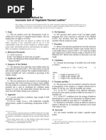 Insoluble Ash of Vegetable-Tanned Leather: Standard Test Method For