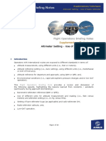 Flight Operations Briefing Notes: Altimeter Setting - Use of Radio Altimeter