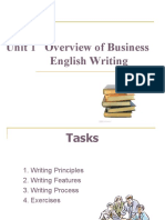 Unit 1 Overview of Business English Writing