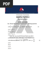 Sample Paper-4: Q1. Choose The Correct Option For The Following Question