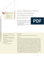 Species Distribution Models: Ecological Explanation and Prediction Across Space and Time