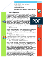 INTERPRETACIÒN DEL TEXTO 1juan Cap 1