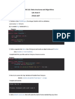 19CSE 212: Data Structures and Algorithms Lab Sheet 5 Stack Adt