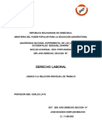 Derecho Laboral Unidad II La Relación Individual de Trabajo