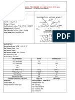 Welding Procedure Specifications (Wps - 6G) : 2mm (Max)