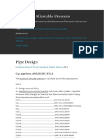 Max Pipeline Pressure