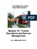 Transit Operation MGT