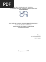 Proyecto Final Especial de Grado Especializacion Educacion Fisica Lcdo Jose Luis Manrique Garcia Abril 2022