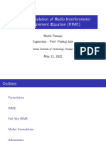 Matrix Formulation of RIME by Mohit Panwar