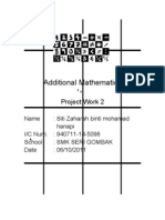 Additional Mathematics: Project Work 2