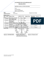 Indian Institute of Technology Kharagpur: Total Credits. 21