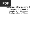 General Chemistry 1: Quarter 2 - Week 2