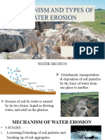 Mechanism and Types of Water Erosion