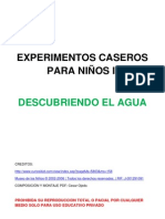 Experimentos Caseros para NiNos IIDescubriendo El Agua