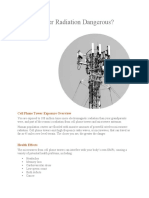 Is Cell Tower Radiation Dangerous