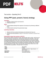 Using PPF (Past, Present, Future) Strategy: Test Section - Speaking Part 2