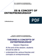 Theories of Enterpreneurship