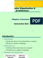 Computer Organization & Architecture: Chapter 2 (Lecture 2)