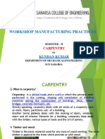 Workshop Manufacturing Practices: Carpentry