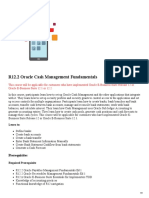 R12.2 Oracle Cash Management Fundamentals: Prerequisites