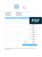 Free Basic Invoice Template