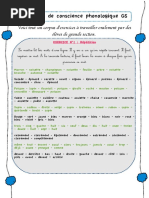 Exercice Oraux en Conscience Phono Gs