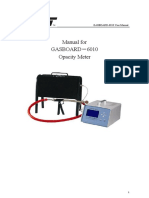 User Manual For Opacity Meter