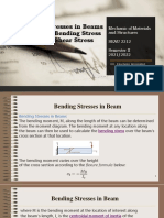 Stresses in Beam With Examples
