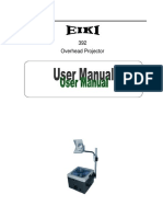 Eiki 392 Overhead Projector Users Manual EN