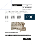 PFS Single Screw Water Cooled Chiller: Service Manual