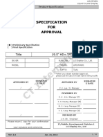 Specification FOR Approval: Title 19.5" HD+ TFT LCD