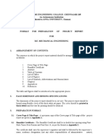 Design Thinking Project Report Format