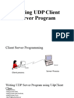 Writing UDP Client Server Program