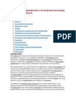 Cronograma de Inspecion de Tosnos Fresas y Equipos Relacionados Con Manofactura