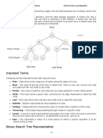 Important Terms: Chapter 5 - Graph and Tree Data Structures Data Structures and Algorithm