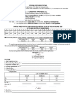 Steps in Hypothesis Testing