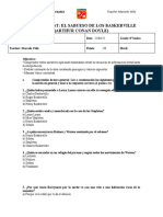 Evaluación Lectura El Sabueso de Los Baskerville 2022 - 8° Años Básicos