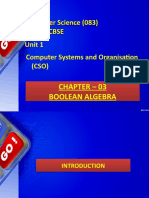 Chapter 3 Boolean Algebra