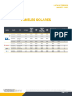 SC Precios AGOSTO Paneles