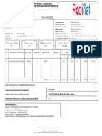 Tax Invoice: Radinet Info Solutions Private Limited