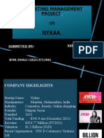 Marketing Management Project On Nykaa by Suhail Malik & Riya Dhali