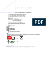 Lesson Plan - FOR DEMO (Variables and Data Types)