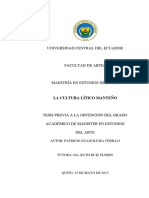 La Cultura Lítico Manteño Patricio Guanoluisa Cedillo