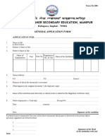 GENERAL APPLICATION FORM (Migration Form)