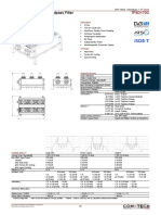 UHF 6-Pole 170 MM Bandpass Filter: TF6D170C