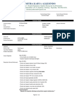 Service Report Perbaikan Stationary YZ300 China