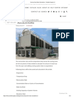 Cooling Tower Basic Calculation