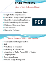 Radar Systems Unit 1 - Final