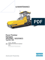 Operation & Maintenance: Paver Finisher Dynapac SD2550C / SD2550CS