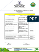 List of Learners Set A and Set B Grade 5